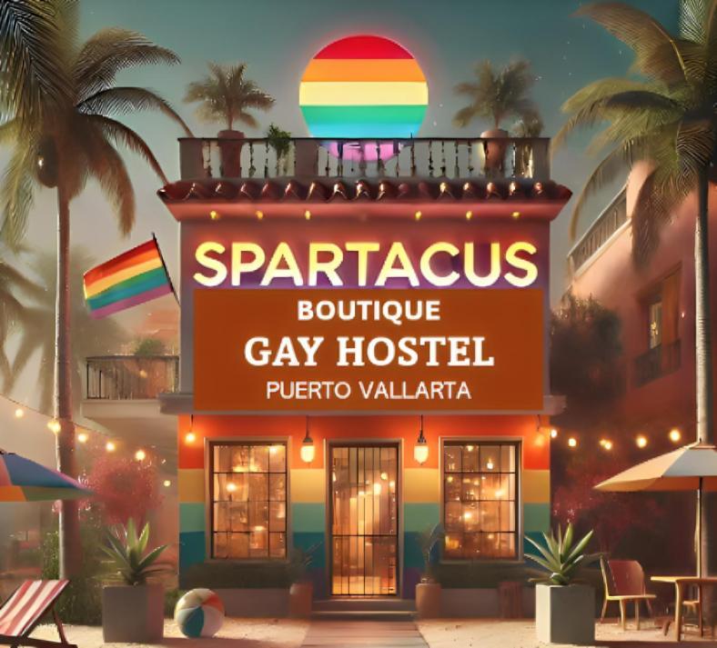 Spartacus Hostel Boutique For Men Пуэрто-Вальярта Экстерьер фото